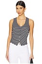 view 1 of 5 Hoorne Top in White & Black
