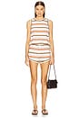 view 4 of 4 Cullen Tank in Stone Khaki Multi