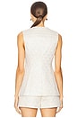 view 3 of 5 CHALECO LOIS in Off White & Gold