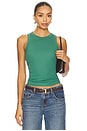 view 1 of 4 Jordyn Cropped Tank Top in Clover