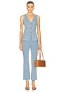view 4 of 4 Avalina Vest in Blue Mirage