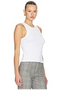 view 2 of 4 Cropped Jordyn Tank Top in White