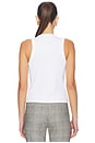 view 3 of 4 Cropped Jordyn Tank Top in White