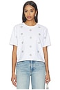 view 1 of 5 Embellished Sebastian Tee in White