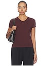 view 1 of 4 Devin V-neck Tee in Raisin