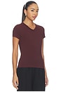 view 2 of 4 Devin V-neck Tee in Raisin