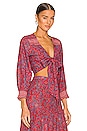 view 2 of 4 Sarah Top in Spicy Red Multi