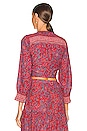 view 3 of 4 Sarah Top in Spicy Red Multi