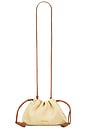 view 1 of 5 Small Raffia Slouch Clutch in Beige & Hazelwood