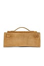 view 3 of 6 Suede Dash Clutch in Acorn