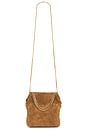 view 1 of 6 Small Suede Slouch Shoulder Bag in Acorn