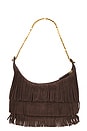 view 3 of 6 Small Fringe Fortune Hobo Bag in Espresso