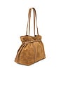 view 3 of 5 Suede Lasso Bag in Acorn