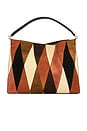 view 2 of 5 Vida Patchwork Hobo Bag in Espresso