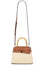 view 1 of 5 BOLSO CON ASA SUPERIOR RAFFIA DASH in Hazelwood Natural