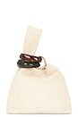 view 1 of 4 Suede Swing Bag in Stone Khaki