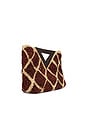 view 3 of 4 SAC À MAIN AVEC ANSE CROCHET RAFFIA VESPER in Espresso Multi