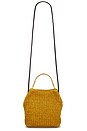 view 1 of 5 Small Raffia Slouch Bag in Gold
