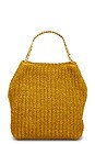 view 2 of 5 Small Raffia Slouch Bag in Gold