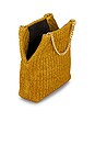 view 5 of 5 Small Raffia Slouch Bag in Gold