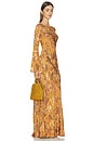view 7 of 6 Small Raffia Slouch Bag in Gold