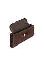 view 5 of 4 Suede Dash Clutch in Espresso