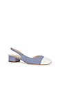 view 2 of 5 Cecile Sling in Medium Blue & White