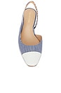 view 4 of 5 Cecile Sling in Medium Blue & White