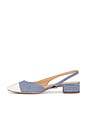 view 5 of 5 Cecile Sling in Medium Blue & White