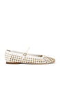 view 1 of 5 Ellie Woven Flat in Coconut & Sand