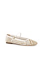 view 2 of 5 Ellie Woven Flat in Coconut & Sand