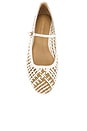 view 4 of 5 Ellie Woven Flat in Coconut & Sand