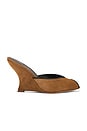 view 1 of 5 Mirabel Wedge Sandal in Chestnut & Black