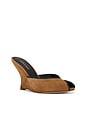 view 2 of 5 Mirabel Wedge Sandal in Chestnut & Black