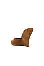 view 3 of 5 Mirabel Wedge Sandal in Chestnut & Black
