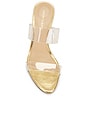 view 4 of 5 Asha 75 Sandal in Clear & Pale Gold