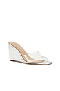 view 2 of 5 Asha Wedge Sandal in Clear & Silver