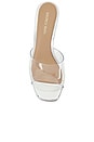 view 4 of 5 Asha Wedge Sandal in Clear & Silver