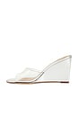 view 5 of 5 Asha Wedge Sandal in Clear & Silver