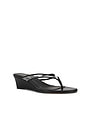 view 2 of 5 CLEA WEDGE サンダル in Clear & Black
