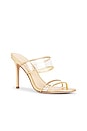 view 2 of 5 Asha 95 Piping Sandal in Clear & Pale Gold