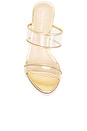 view 4 of 5 Asha 95 Piping Sandal in Clear & Pale Gold