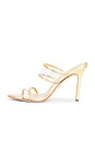 view 5 of 5 Asha 95 Piping Sandal in Clear & Pale Gold