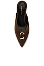 view 5 of 5 Rochelle Cabochon Mule Pump in Chestnut