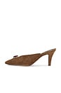 view 6 of 5 Rochelle Cabochon Mule Pump in Chestnut