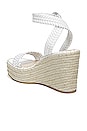 view 3 of 4 SANDALES COMPENSÉES RILLA in White
