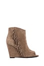 view 1 of 5 Tecca Fringe Bootie in Smoke Taupe