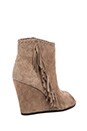 view 4 of 5 Tecca Fringe Bootie in Smoke Taupe