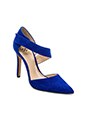 view 2 of 5 Carlotte Fishskin Heel in Royal Blue