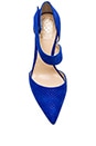 view 3 of 5 Carlotte Fishskin Heel in Royal Blue